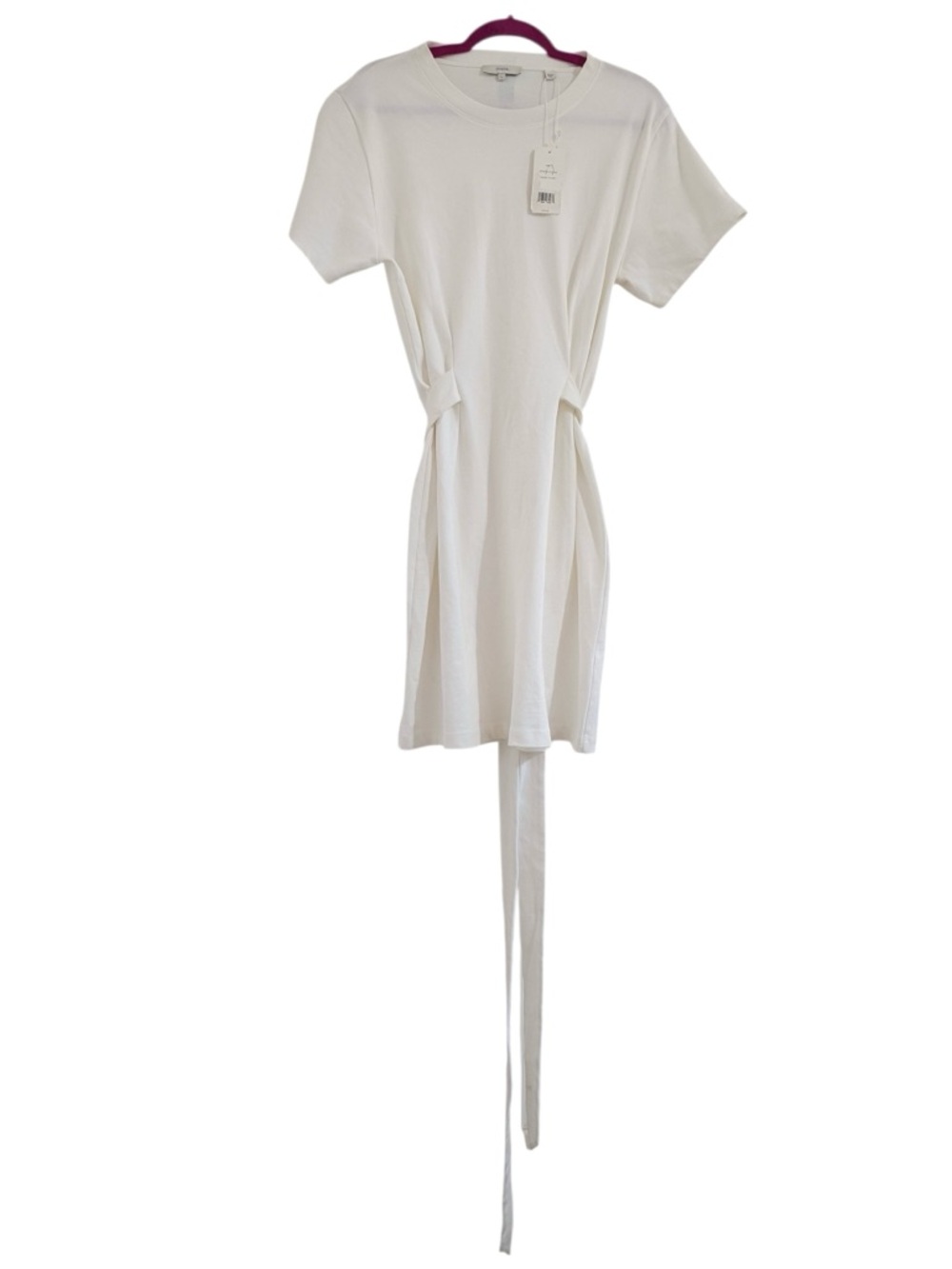 Vince Short Sleeve Waist Tie Dress Minimalist Chic NWT NEW - Picture 4 of 8